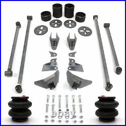 1955-59 Chevy Truck Rear Triangulated 2600lbs 4-Link Air Ride Bag Suspension Kit
