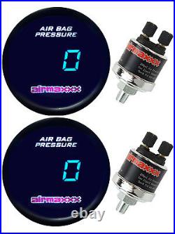 2 Single Digital Air Ride Gauges & Display Panel No Switches Air Ride Suspension