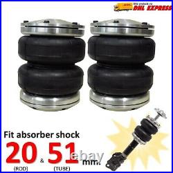 2 Universal Air Bags Sleeve 2500Lbs for Shock 20,51 mm Lift/Ride Suspension kit 