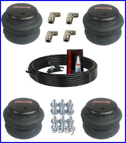 3/8 Front & Rear Air Ride Suspension Bag Bracket Kit For 1958-64 Impala Caprice