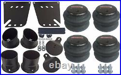 3/8 Front & Rear Air Ride Suspension Bag Bracket Kit For 1958-64 Impala Caprice