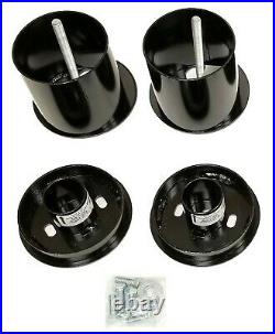 3/8 Front Rear Air Ride Suspension Bag Bracket Mount Kit For 1961-62 Cadillac