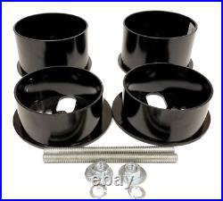 3/8 Front Rear Air Ride Suspension Bag Bracket Mount Kit For 73-81 Chevy A-Body