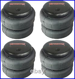 4 airmaxxx 2500 Air Ride Suspension Bags 50 Feet 3/8 Hose & Brass Elbow Fittings