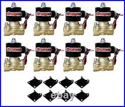 88-98 Chevy C15 Complete FASTBAG 3/8 Air Ride Suspension Kit Bags Chrome