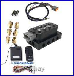 Air Bag Suspension 14 function Wireless Remote Kit controller VU4 1/2 Manifold