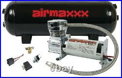Air Compressor Chrome 400 airmaxxx 3 Gallon Air Tank Drain 90 on 120 off Switch