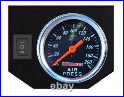 Air Helper Kit Black Gauge On Board Control For 2018-19 Chevy 3500 8 Lug PU 2500