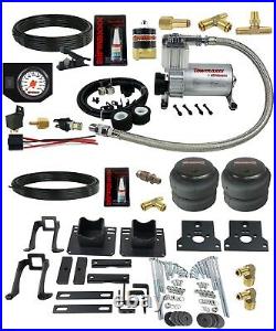Air Helper Spring Kit In Cab White Gauge For 05-10 Ford F250 2wd Over Load Level