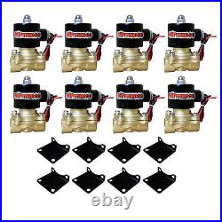 Air Kit Pewter Air Compressors 2500 Bags 1/2npt Valves Blk AVS 7 For Chevy S10