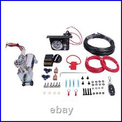 Air Lift 25804 Bag Air Suspension Compressor Guage Switch Amps Kit 100psi 12V DC