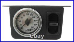 Air Lift 26161 Single Needle Gauge Panel 200 PSI With One Paddle Switch Air Ride