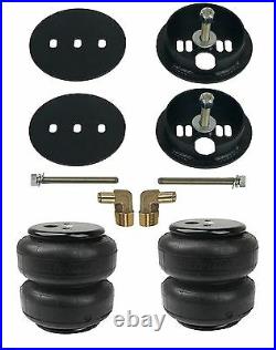 Air Lift D2600 Bags With Bracket Mounts & 1/2 Elbows For 1963-1972 Chevy C10