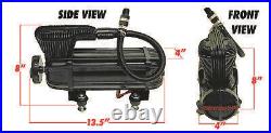 Air Ride Kit airmaxxx X-Series Black Compressor Dominator D2600 Bags Add Mounts