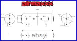 Air Ride Suspension 480 Air Compressors & 8 Gallon Steel Tank 150 psi Off Switch