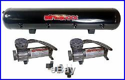 Air Ride Suspension Kit 1963 1972 Chevy C10 3/8 Valves Blk 7 Switch Bags Tank