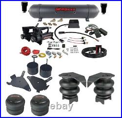 Air Ride Suspension Kit Slam Manifold Valve Bags Blk Aluminum Fits 82-04 S10 2wd