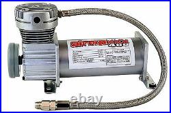 Air Suspension 4 Link 400 Compressors Bags 1/2 Valves Clear 9 For 1973-87 C10