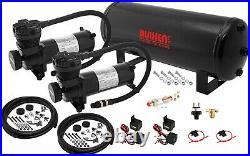 Air Suspension Kit/System for Truck/Car Bag/Ride/Lift, Dual Compressor, 3G Tank