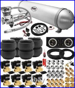 Air Suspension Kit for Truck/Car Bag/Ride 200psi Compressor, 5G Aluminum Tank