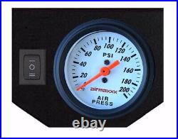 Air Tow Bag Kit In Cab Control Wht Gauge Fits Chevy 8 Lug Truck Lifted 4 01-10