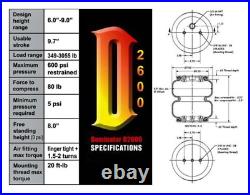 AirLift Dominator D2600 4 Bags 58616 Air Lift 2600 Air Spring Ride Suspension