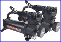 Airmaxxx 2 Black 580 Air Ride Suspension Compressors 165 psi On Pressure Switch