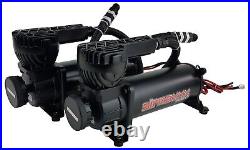 Airmaxxx 2 Black 580 Air Ride Suspension Compressors 165 psi On Pressure Switch