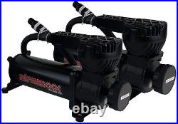 Airmaxxx 2 Black 580 Air Ride Suspension Compressors 165 psi On Pressure Switch