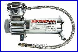 Airmaxxx 2 Chrome 400 Air Compressors Dual Pack Air Suspension System 120/150