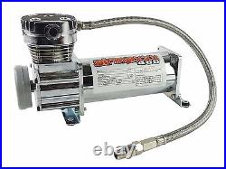 Airmaxxx 2 Chrome 400 Air Compressors Dual Pack Air Suspension System 120/150