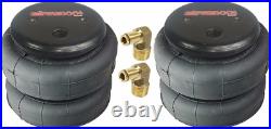 Airmaxxx 2 bags 2500 with 1/4 hose elbow for truck tow kit air ride suspension