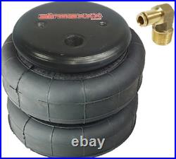 Airmaxxx 2 bags 2500 with 1/4 hose elbow for truck tow kit air ride suspension