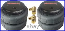 Airmaxxx 2 bags 2500 with 1/4 hose elbow for truck tow kit air ride suspension