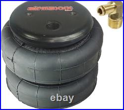 Airmaxxx 2 bags 2500 with 1/4 hose elbow for truck tow kit air ride suspension