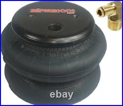 Airmaxxx 2 bags 2600 lb & 1/4 hose elbow for truck tow kit air ride suspension