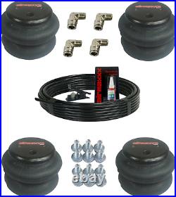 Airmaxxx 2600 Air Ride Suspension Bags with 3/8 Air Hose & Brass Fittings