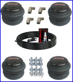 Airmaxxx 2600 Air Ride Suspension Bags with 3/8 Air Hose & Brass Fittings