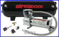 Airmaxxx 400 Chrome Air Compressor 3 Gallon Tank & Drain with150/180 On/Off Switch