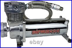 Airmaxxx 480 Chrome Air Compressor For Air Horn Or Air Suspension 90/120 psi