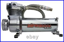 Airmaxxx 480 Chrome Air Compressor For Air Horn Or Air Suspension 90/120 psi