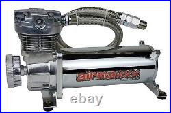 Airmaxxx 480 Chrome Air Compressor For Air Horn Or Air Suspension 90/120 psi