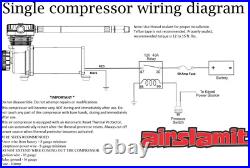 Airmaxxx Black 480 Air Compressor 150/180 Switch Complete Wiring Kit & Air Tank