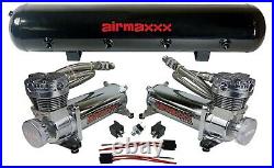 Airmaxxx Chrn 480 1/2 Valves Black 9 Switch Air Lift D25 D26 Kit For Chevy S10