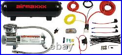 Airmaxxx Chrome 400 Air Compressor 120/150 Switch Complete Wiring Kit & Air Tank Airmaxxx Chrome 400 Air Compressor 120/150 Switch Complete Wiring Kit & Air Tank