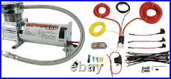 Airmaxxx Chrome 400 Air Compressor 120/150 Switch Complete Wiring Kit & Air Tank Airmaxxx Chrome 400 Air Compressor 120/150 Switch Complete Wiring Kit & Air Tank