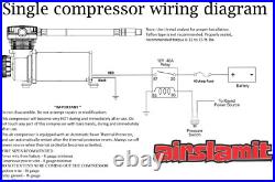 Airmaxxx Chrome 400 Air Compressor 120/150 Switch Complete Wiring Kit & Air Tank Airmaxxx Chrome 400 Air Compressor 120/150 Switch Complete Wiring Kit & Air Tank