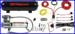 Airmaxxx Chrome 400 Air Compressor 120/150 Switch Complete Wiring Kit & Air Tank Airmaxxx Chrome 400 Air Compressor 120/150 Switch Complete Wiring Kit & Air Tank