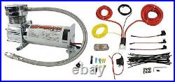 Airmaxxx Chrome 400 Air Compressor 120/150 Switch Complete Wiring Kit & Air Tank Airmaxxx Chrome 400 Air Compressor 120/150 Switch Complete Wiring Kit & Air Tank