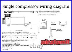 Airmaxxx Chrome 400 Air Compressor 150/180 Switch Complete Wiring Kit & Air Tank